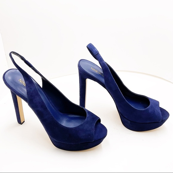 🆕 {Nine West} Valorie Slingback Peep-Toe Pumps - Picture 4 of 16